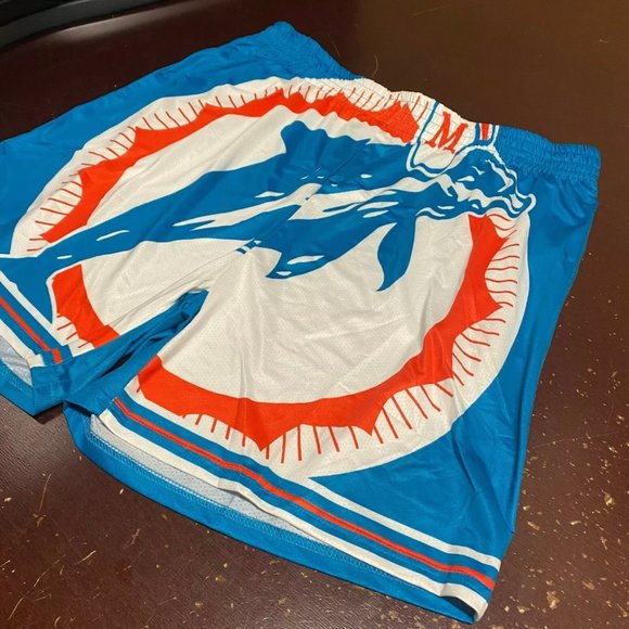 NFL Miami Dolphins Elastic Waist Activewear Shorts - Picture 2 of 3